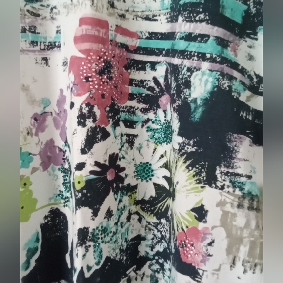 Vex Jewelled Stretch Knit Top XL - Picture 4 of 4